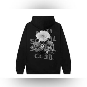 UNISEX Anti Social Social Club Ghost Of You And Me Black 3M Hoodie
